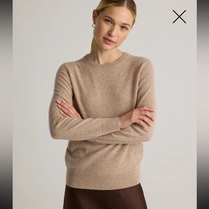 Quince Women's Crew Neck Sweater - Tan